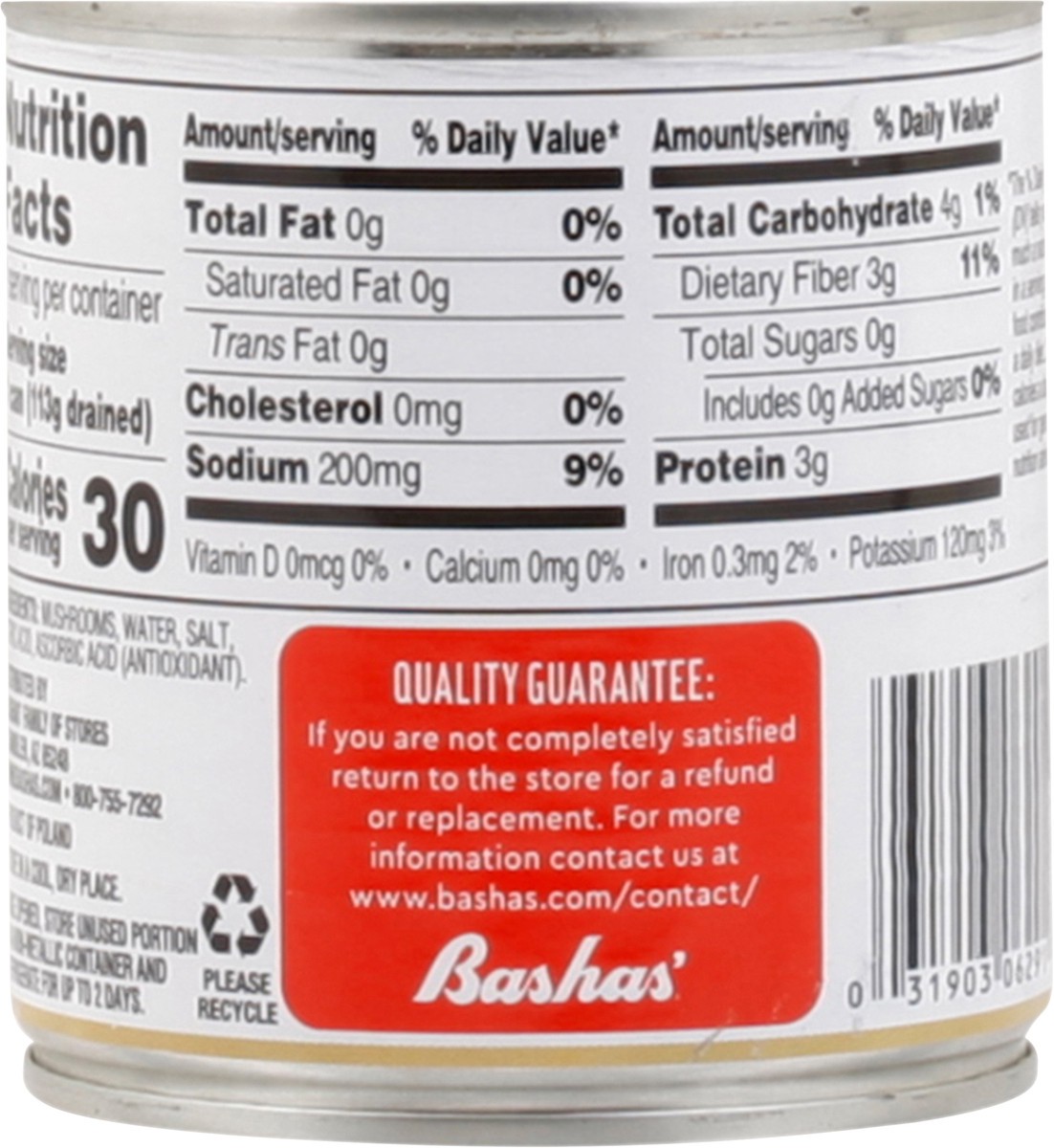 slide 13 of 13, Bashas Mshrms Pieces & Stems, 4 oz