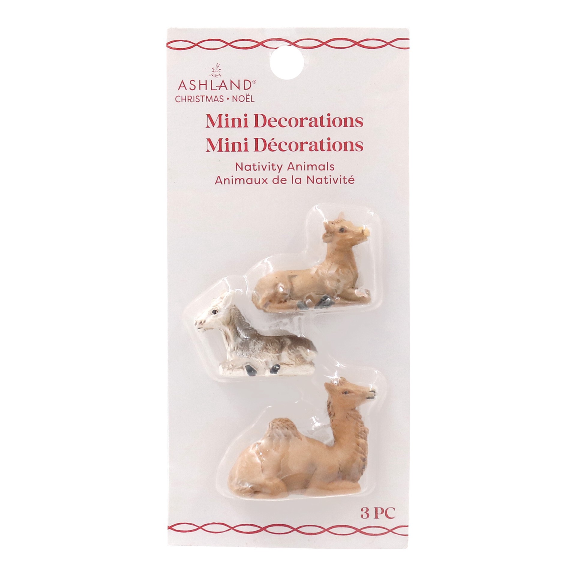 slide 4 of 4, Mini Nativity Animal Decorations By Ashland, null
