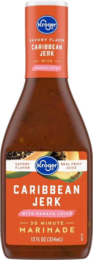 slide 4 of 4, Kroger Caribbean Jerk Marinade With Papaya Juice, 12 fl oz