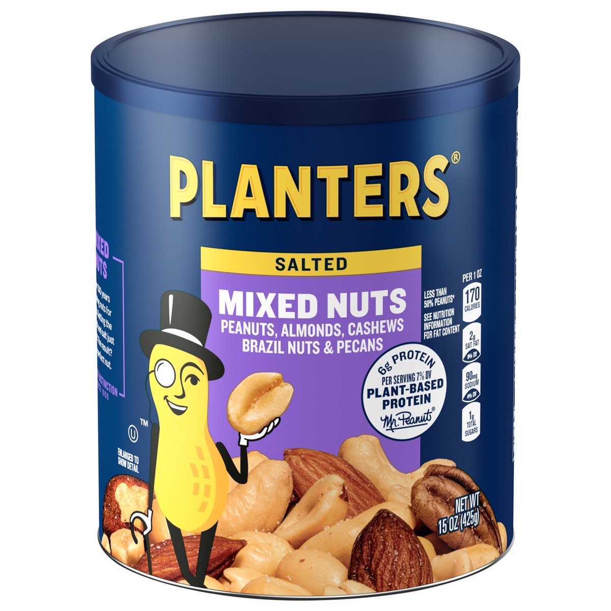 slide 1 of 5, Planters Salted Mixed Nuts - 15 oz, 15 oz
