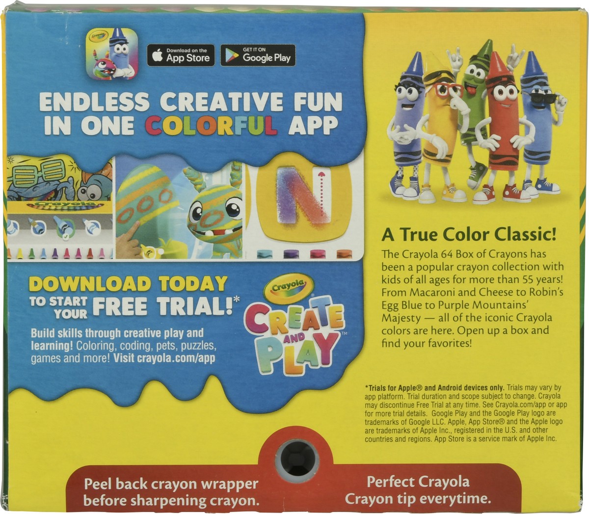 slide 8 of 9, Crayola Nontoxic Crayon Colors 64 ea, 64 ct