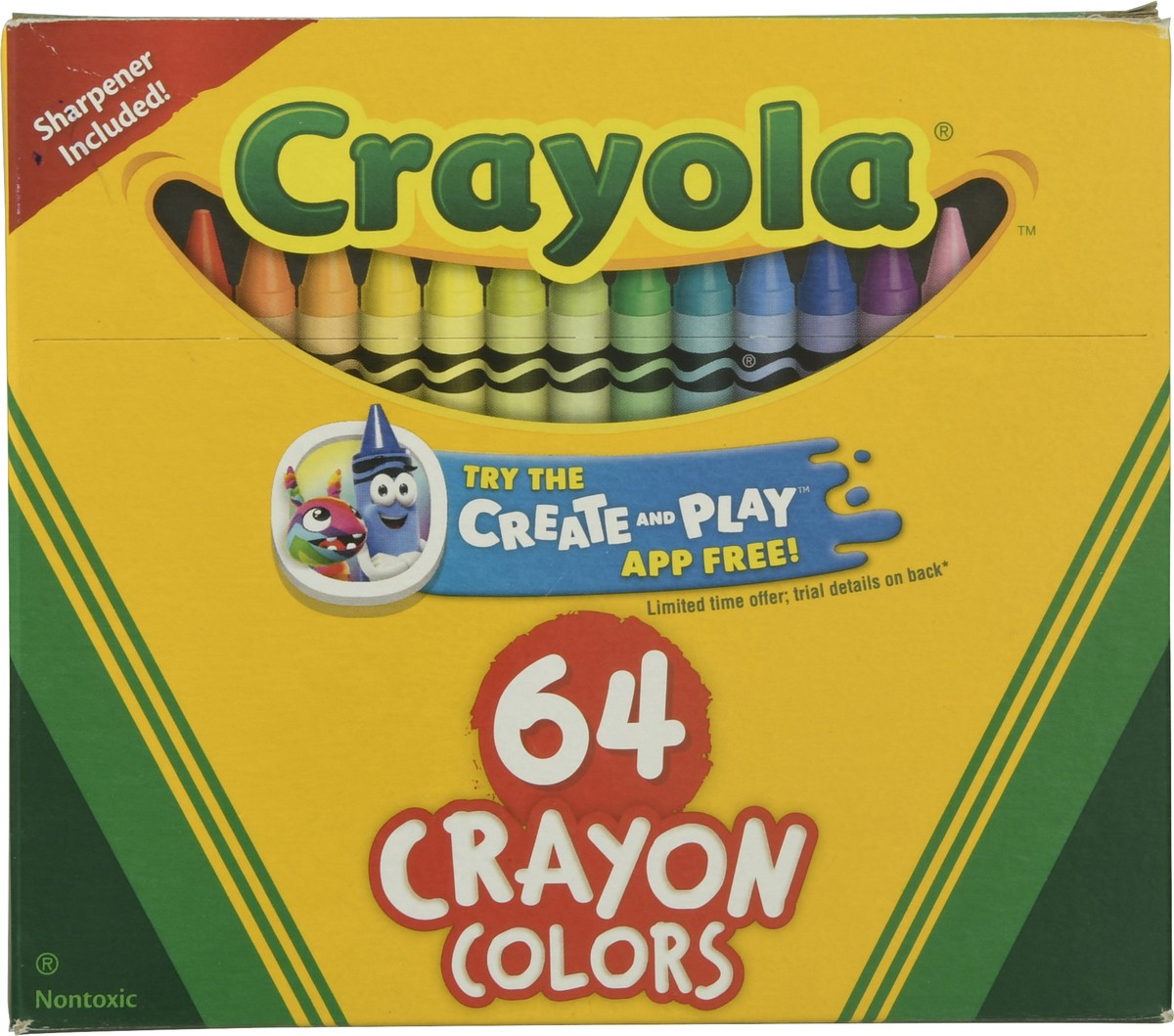 slide 3 of 9, Crayola Nontoxic Crayon Colors 64 ea, 64 ct