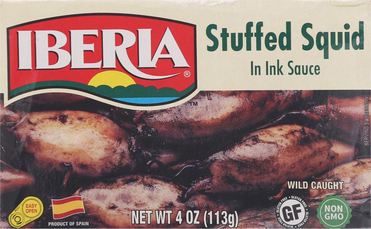 slide 9 of 9, Iberia Stuffed Squid in Ink Sauce 4 oz, 4 oz