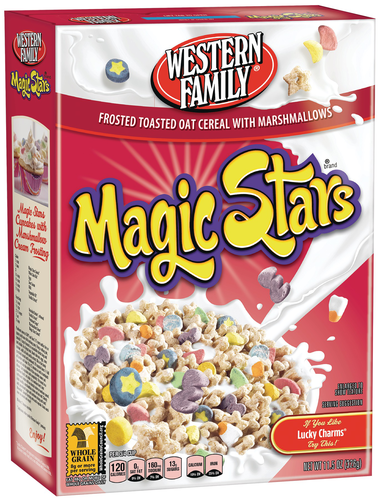 slide 1 of 1, Western Family Magic Stars Cereal, 11.5 oz