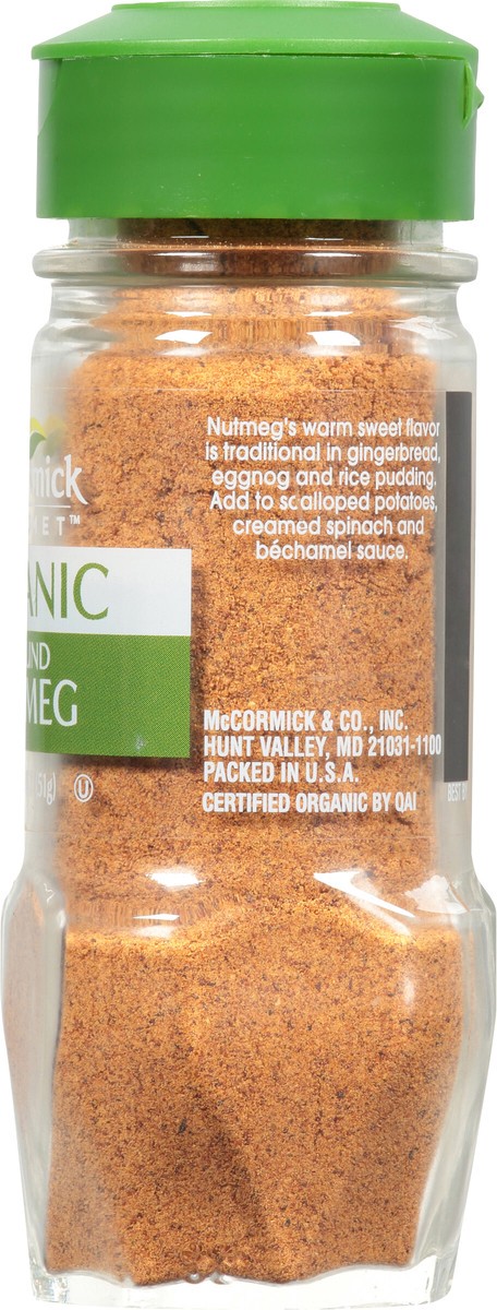 slide 2 of 7, McCormick Gourmet Organic Ground Nutmeg, 1.81 oz, 1.81 oz