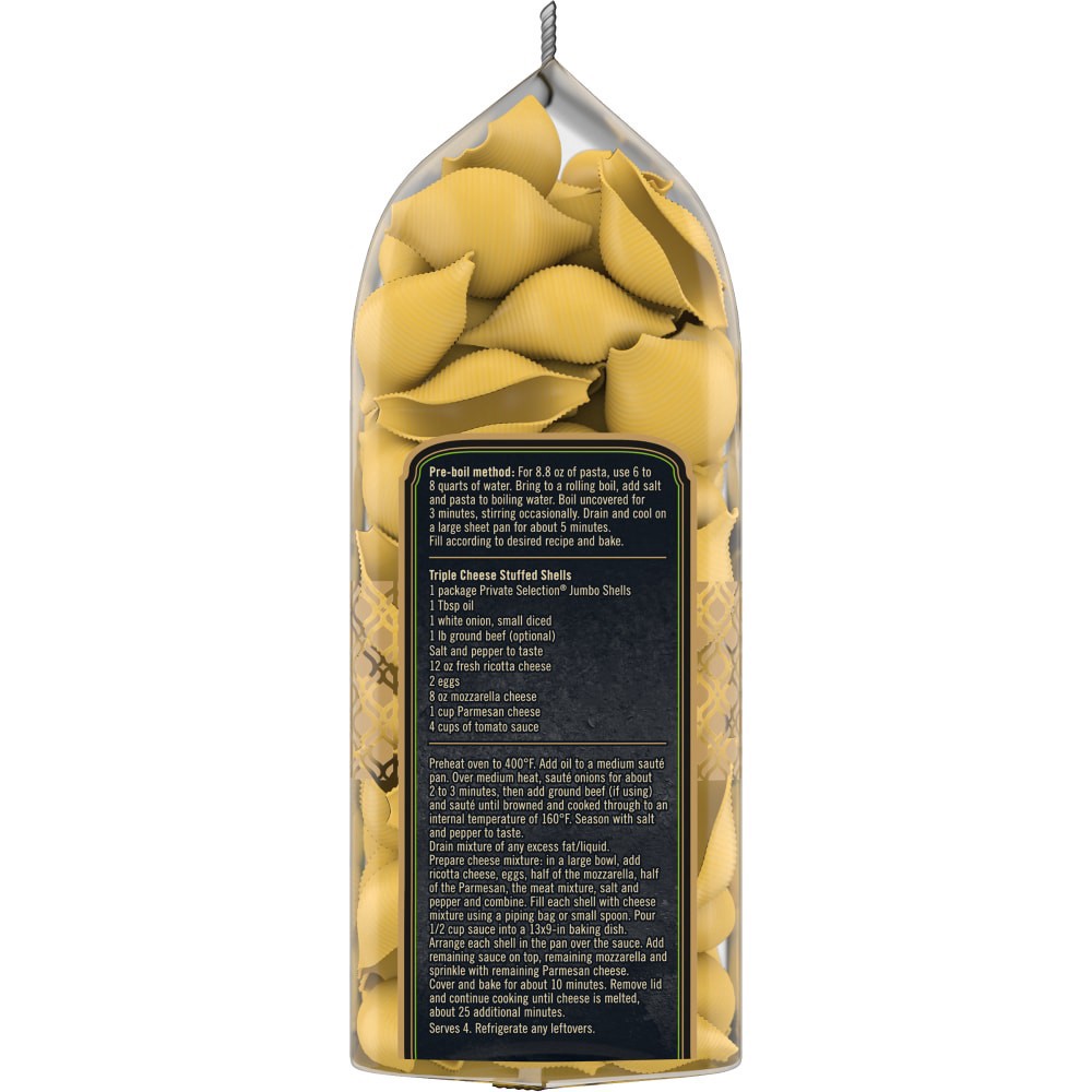 slide 4 of 4, Private Selection Italian Jumbo Shells, 16 oz