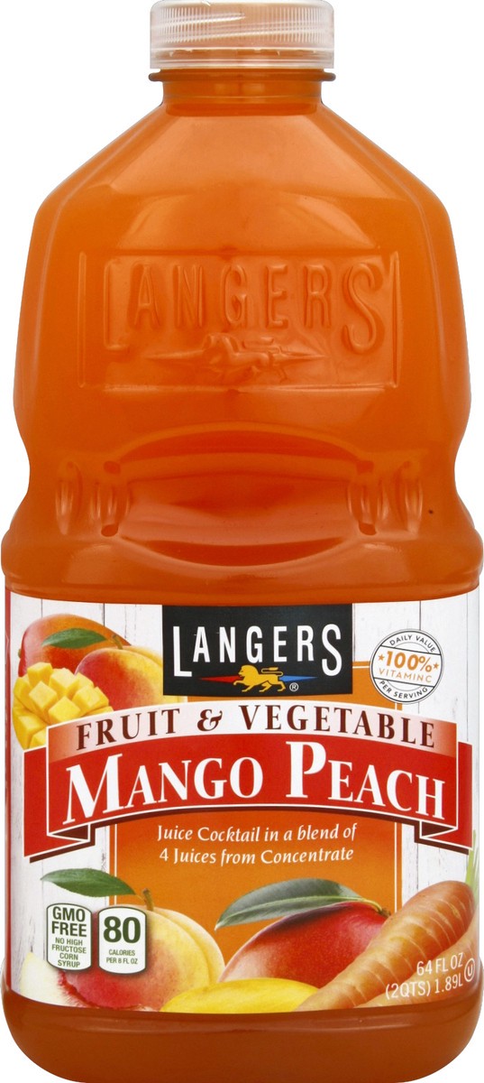 slide 4 of 4, Langers Fruit & Vegetable 64 oz, 64 fl oz