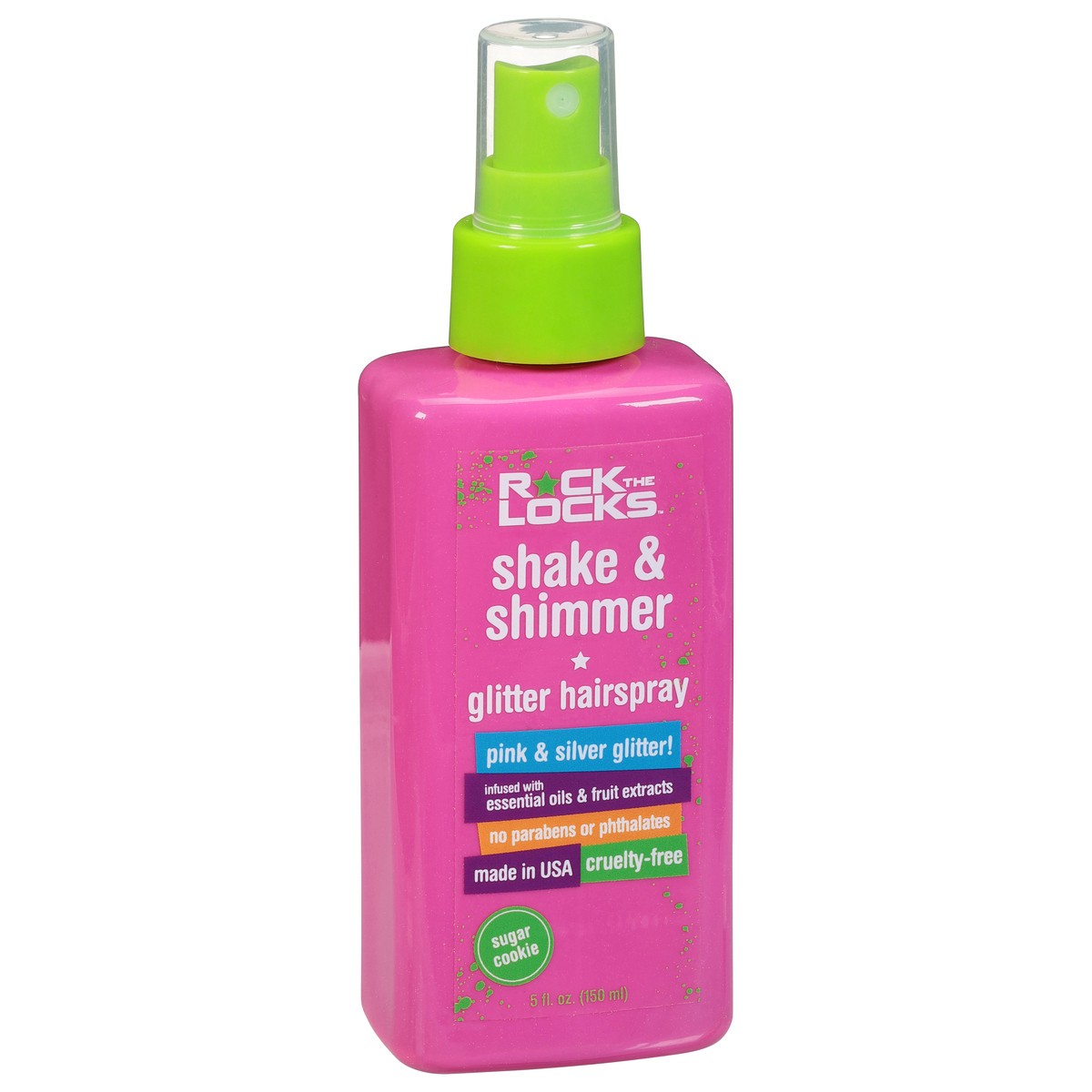 slide 2 of 9, Rock The Locks Sugar Cookie Glitter Hairspray 5 fl oz, 5 fl oz