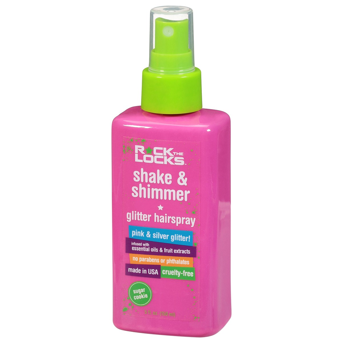slide 3 of 9, Rock The Locks Sugar Cookie Glitter Hairspray 5 fl oz, 5 fl oz