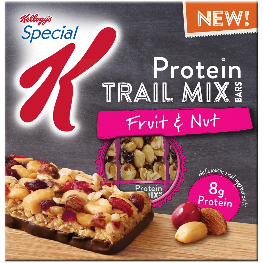 slide 1 of 7, Kellog's Special K Protein Fruit & Nut Trail Mix Bars, 5 ct; 1.23 oz