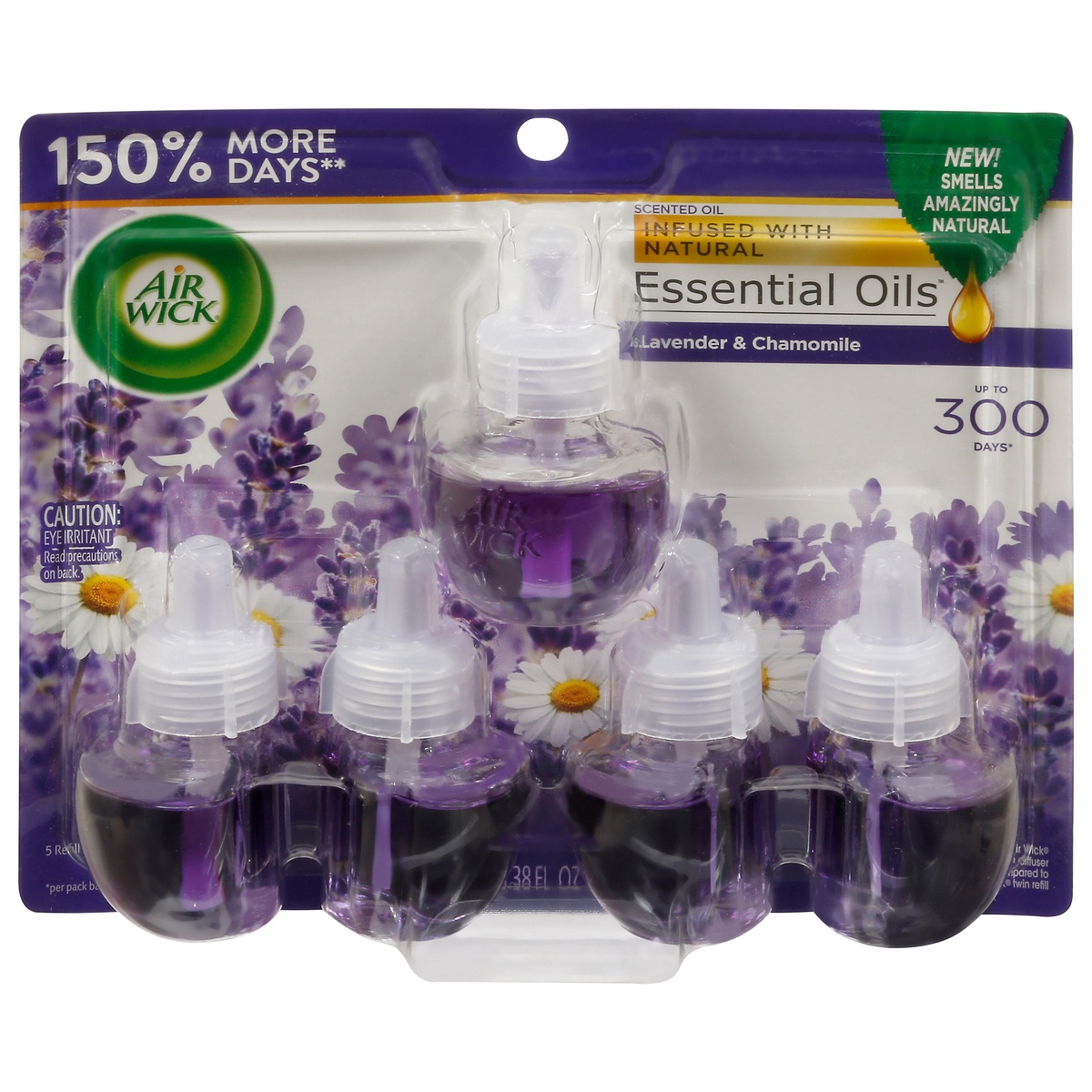 slide 1 of 1, Air Wick Lavender And Chamomile Scented Oil Refill - 5 Refills, 5 ct; 0.67 fl oz