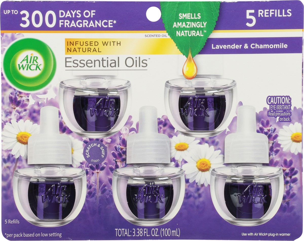 slide 6 of 9, Air Wick Airwick Oil Refills Lavender And Cam, 5 ct; 0.67 fl oz
