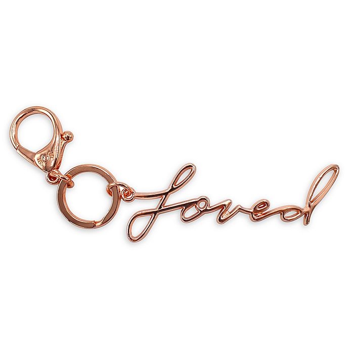 slide 1 of 1, Itzy Ritzy Loved'' Key Charm - Rose Gold'', 1 ct