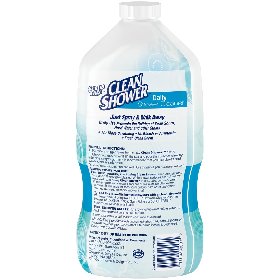 Clean Shower Daily Shower Cleaner Refill Fresh Clean Scent 60 oz Shipt