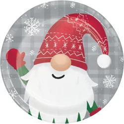 Creative Holiday Gnomes 7In Plates