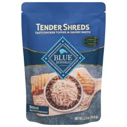 Blue Buffalo Tender Shreds Chicken in Savory Broth All Life Stages Dog Food Topper - 2.5 oz