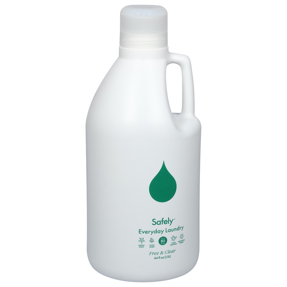 slide 2 of 9, Safely Everyday Laundry Free & Clear Detergent 64 fl oz, 64 fl oz