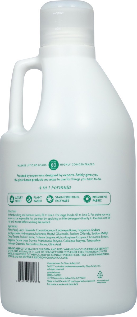 slide 6 of 9, Safely Everyday Laundry Free & Clear Detergent 64 fl oz, 64 fl oz
