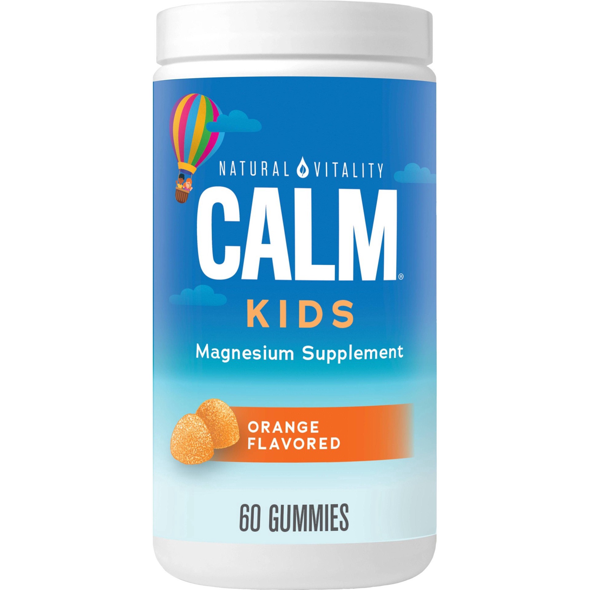 slide 11 of 12, Natural Vitality CALM Kids Sweet Citrus Flavored Magnesium Supplement Gummies – 60 Count, 1 Bottle, 60 ct