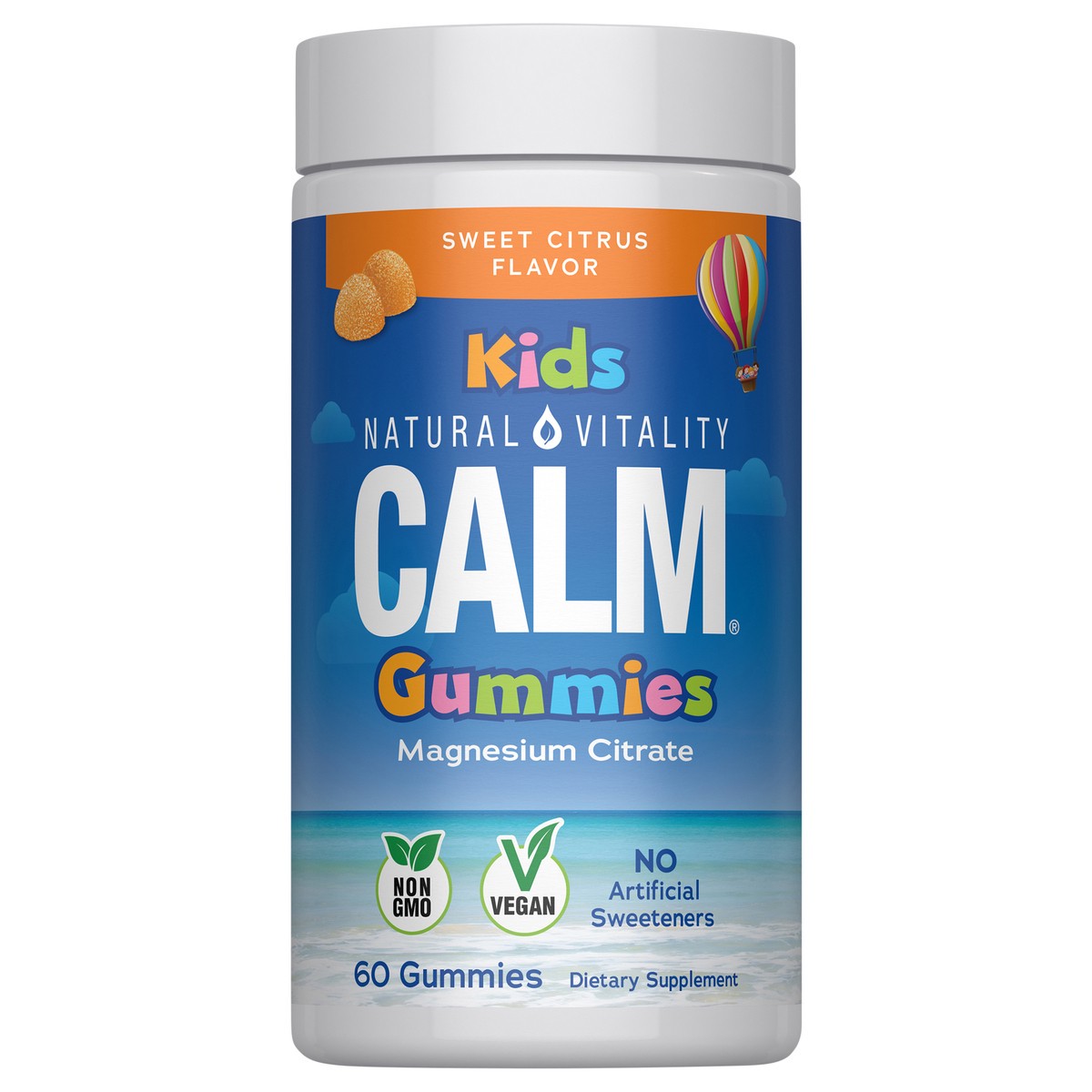 slide 1 of 12, Natural Vitality Calm Natural Vitality Kids CALM Magnesium Citrate Gummies 60 Ct, 60 ct