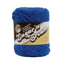 Lily Sugar’n Cream Yarn, Dazzle Blue