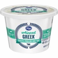 slide 1 of 1, Kroger Whipped Greek Cream Cheese Spread With Nonfat Yogurt, 8 oz