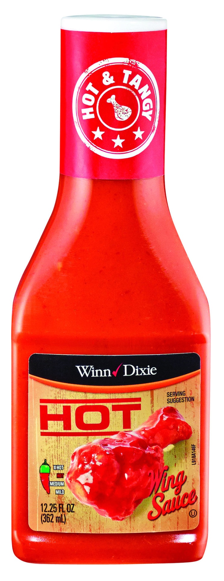 slide 1 of 1, Winn-Dixie Wing Sauce Hot, 12.2 oz