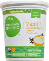 slide 1 of 1, Simple Truth Organic Vanilla Lowfat Yogurt, 32 oz