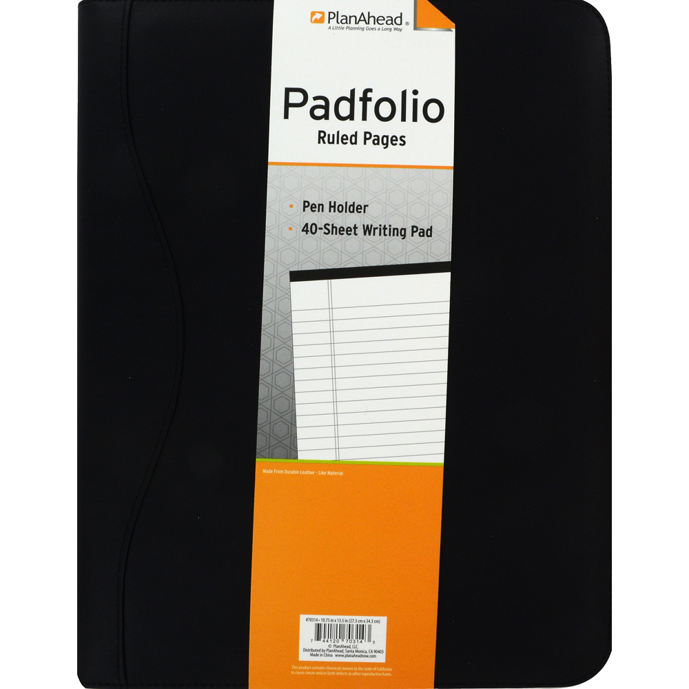 slide 1 of 1, PlanAhead Professional Padfolio, 1 ct