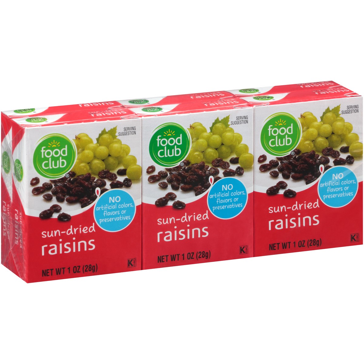 slide 11 of 13, Food Club Sun-Dried Raisins, 1 oz