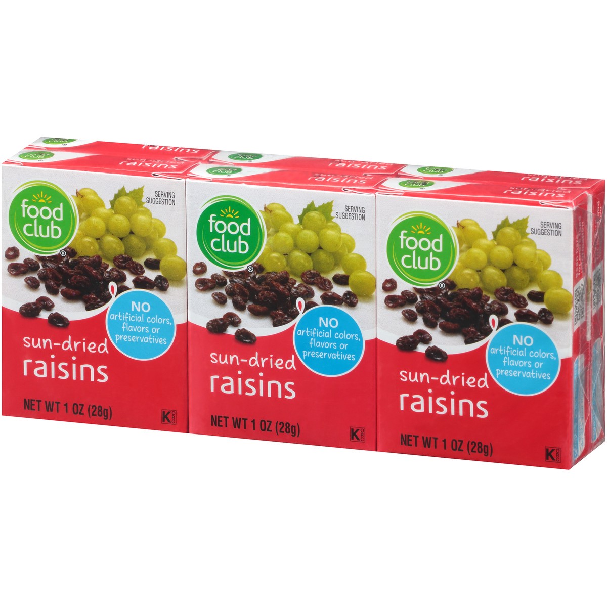 slide 2 of 13, Food Club Sun-Dried Raisins, 1 oz