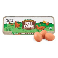 Organic Valley Free Range Brown Large Eggs, 12 ct