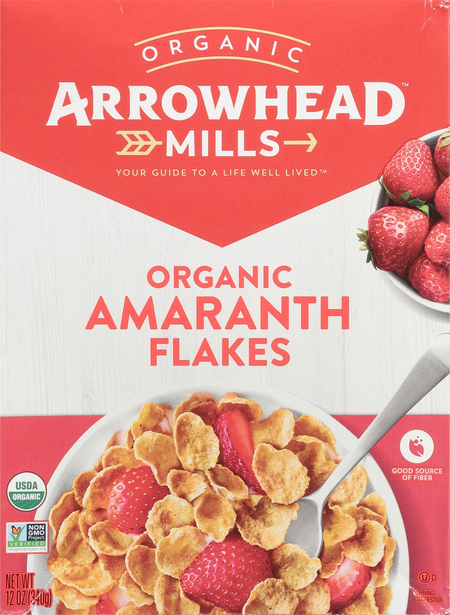 slide 6 of 9, Arrowhead Mills Organic Amaranth Flakes Cereal, 12 oz