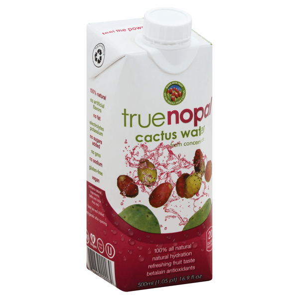 slide 1 of 1, True Nopal Cactus Water 500 ml, 500 ml