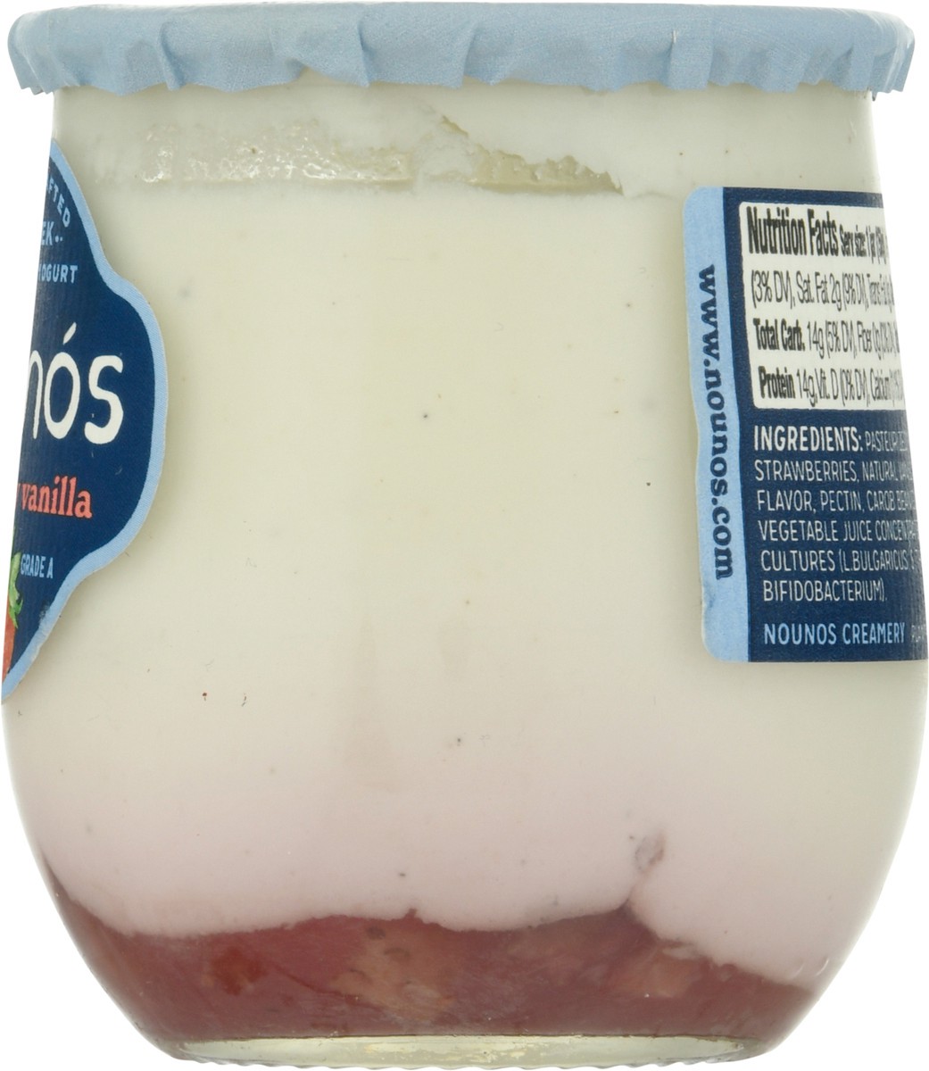 slide 9 of 9, Nounós Strained Greek Strawberry Vanilla Yogurt 5.3 oz, 5.3 oz