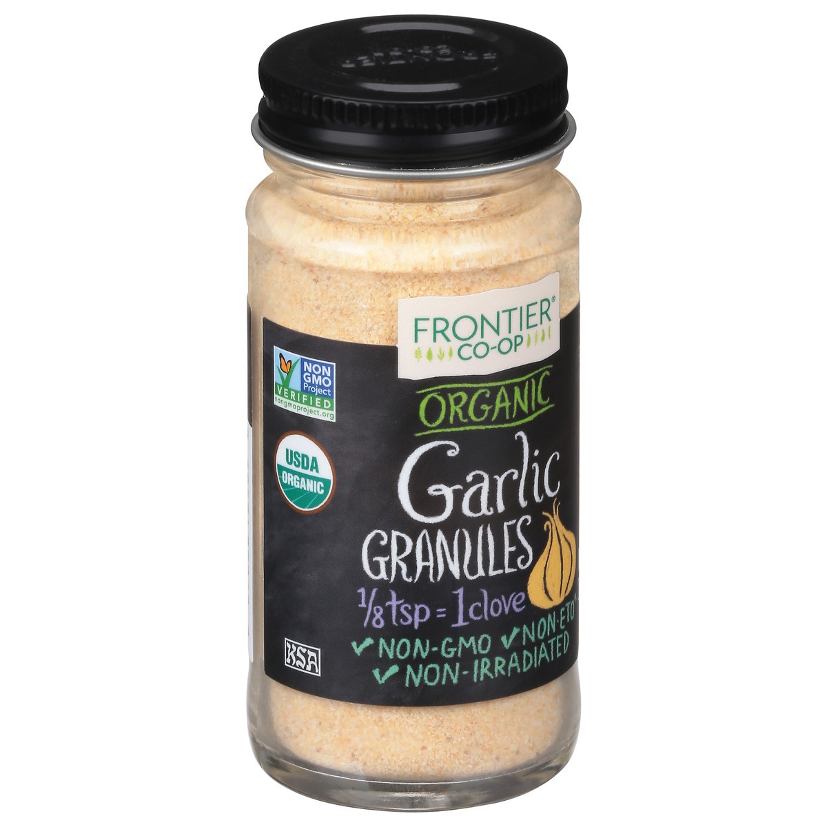 slide 2 of 9, Frontier Co-Op Organic Garlic Granules 2.68 fl oz, 2.68 fl oz