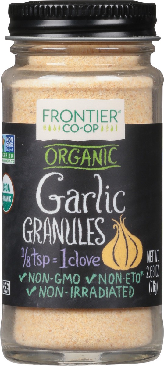 slide 6 of 9, Frontier Co-Op Organic Garlic Granules 2.68 fl oz, 2.68 fl oz