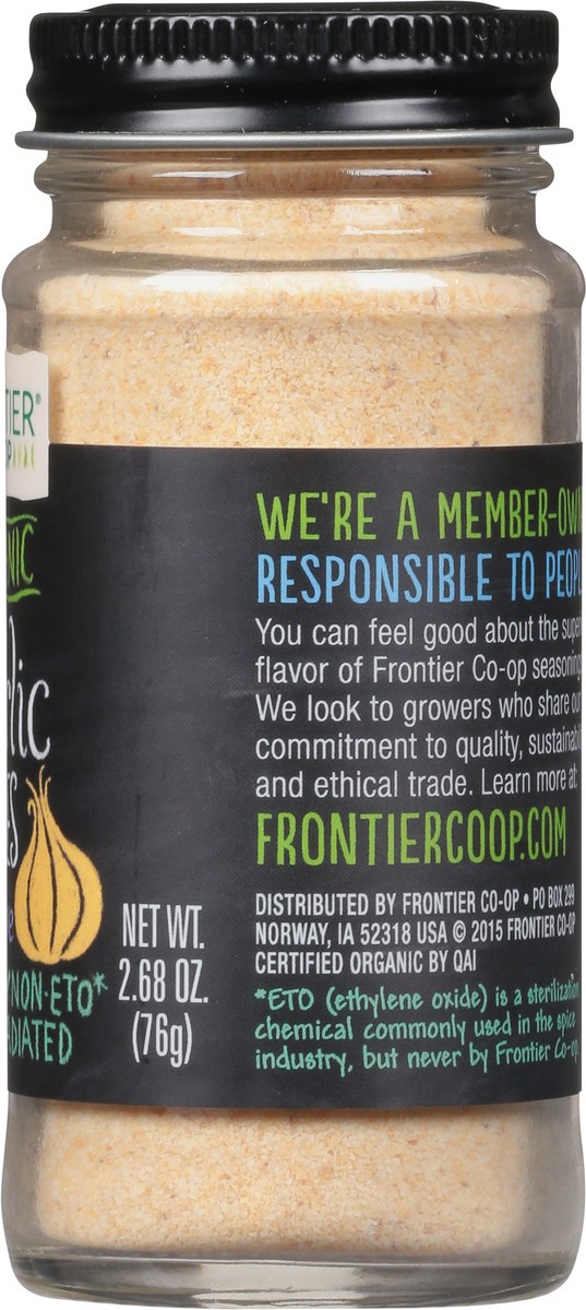 slide 8 of 9, Frontier Co-Op Organic Garlic Granules 2.68 fl oz, 2.68 fl oz