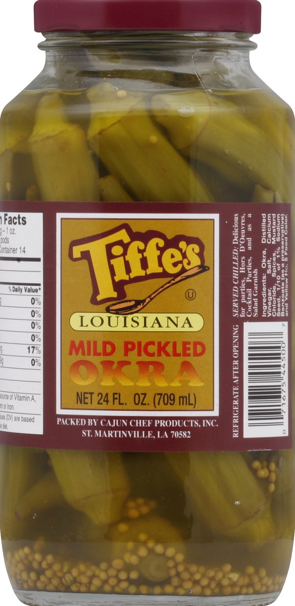 slide 2 of 2, Tiffe's Okra 24 oz, 24 oz