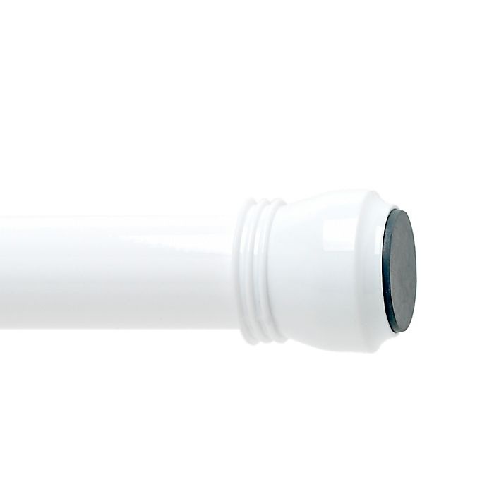 slide 1 of 1, Titan NeverRust Adjustable Aluminum Tension Shower Rod - White, 86 in