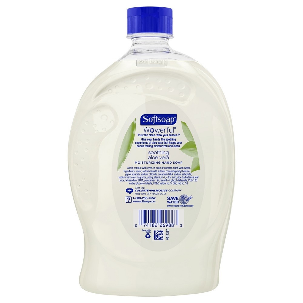 slide 4 of 4, Softsoap Soothing Aloe Vera Liquid Hand Soap Refill, 56 fl oz