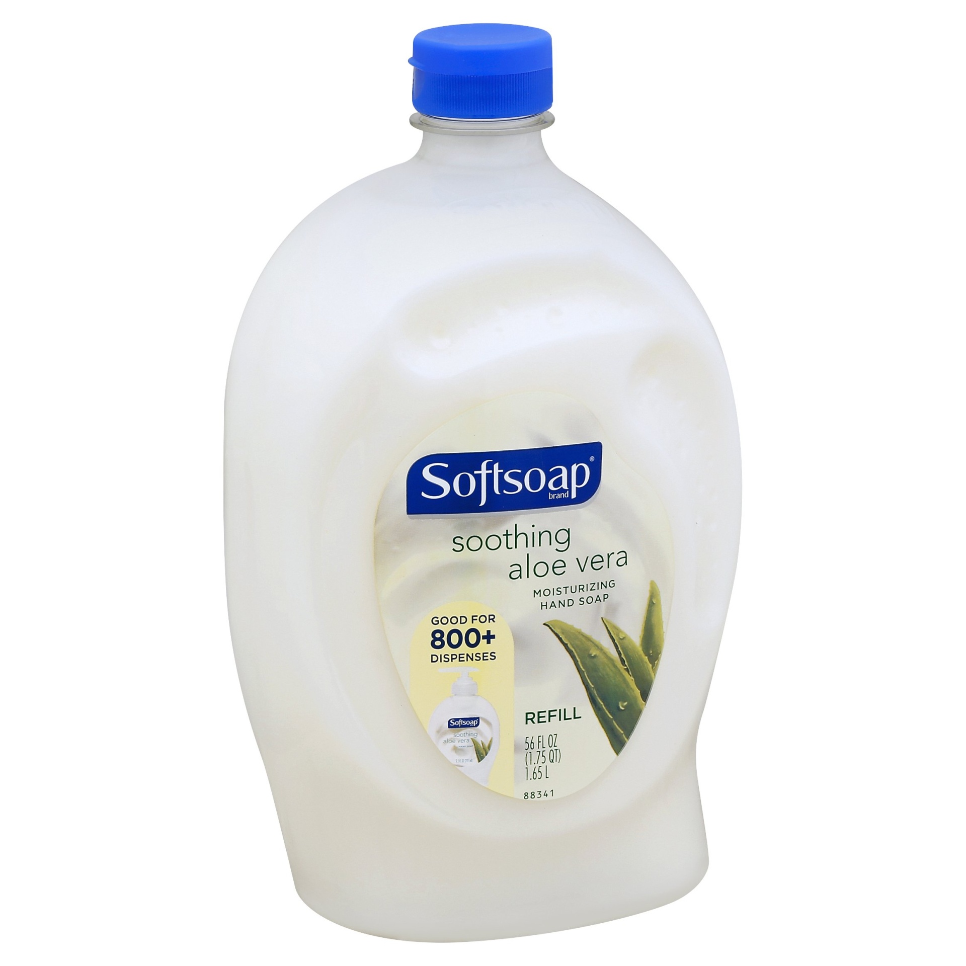 slide 1 of 4, Softsoap Soothing Aloe Vera Liquid Hand Soap Refill, 56 fl oz