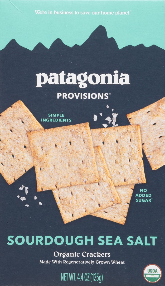 slide 12 of 14, Patagonia Provisions Organic Sourdough Sea Salt Crackers 4.4 oz, 4.4 oz