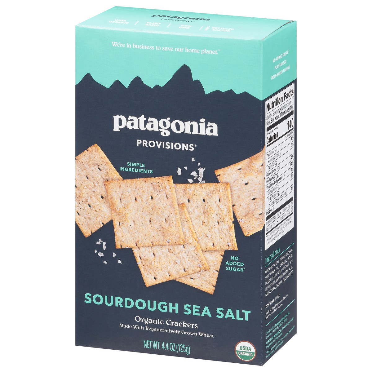 slide 4 of 14, Patagonia Provisions Organic Sourdough Sea Salt Crackers 4.4 oz, 4.4 oz