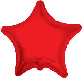 slide 1 of 1, U.S. Balloon Balloon Star Red, 1 ct