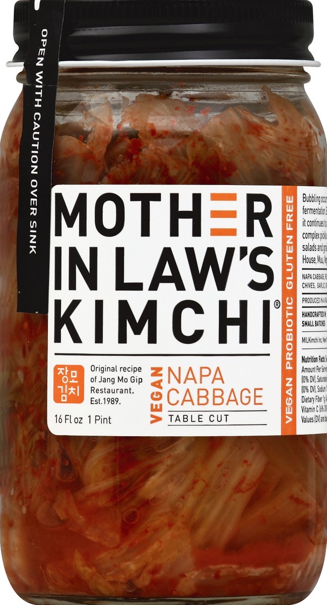 slide 2 of 2, Mother in Law's Mother In Laws Kimchi Cabbage, Napa, Table Cut, 16 oz