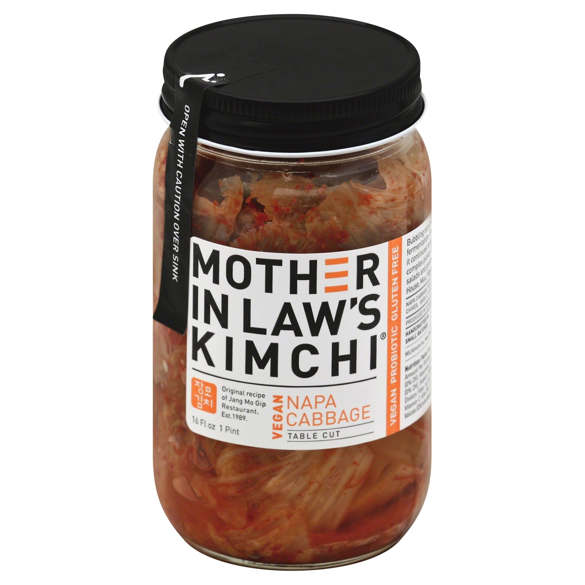 slide 1 of 2, Mother in Law's Mother In Laws Kimchi Cabbage, Napa, Table Cut, 16 oz