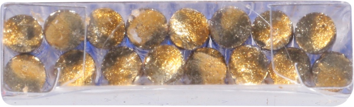 slide 3 of 12, Caspari Slim French Blue/Gold Birthday Candles 16 ea, 16 ct