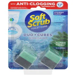 Soft Scrub Duo-Cubes In Tank Automatic Alpine Fresh Toilet Cleaner 2 - 1.76 oz Cubes