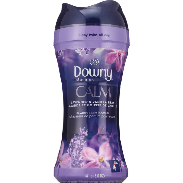 slide 1 of 1, Downy Infusions In-Wash Scent Booster Beads, Calm, Lavender & Vanilla Bean, 5.5 Oz, 1 ct